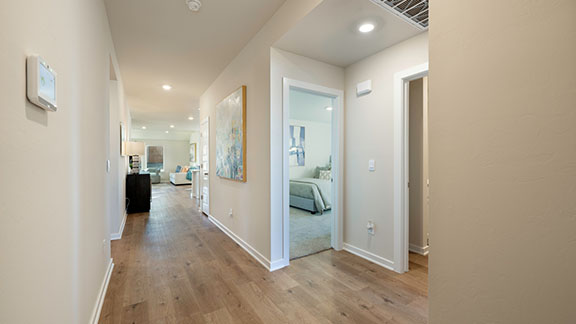 hallway leading to bedrooms