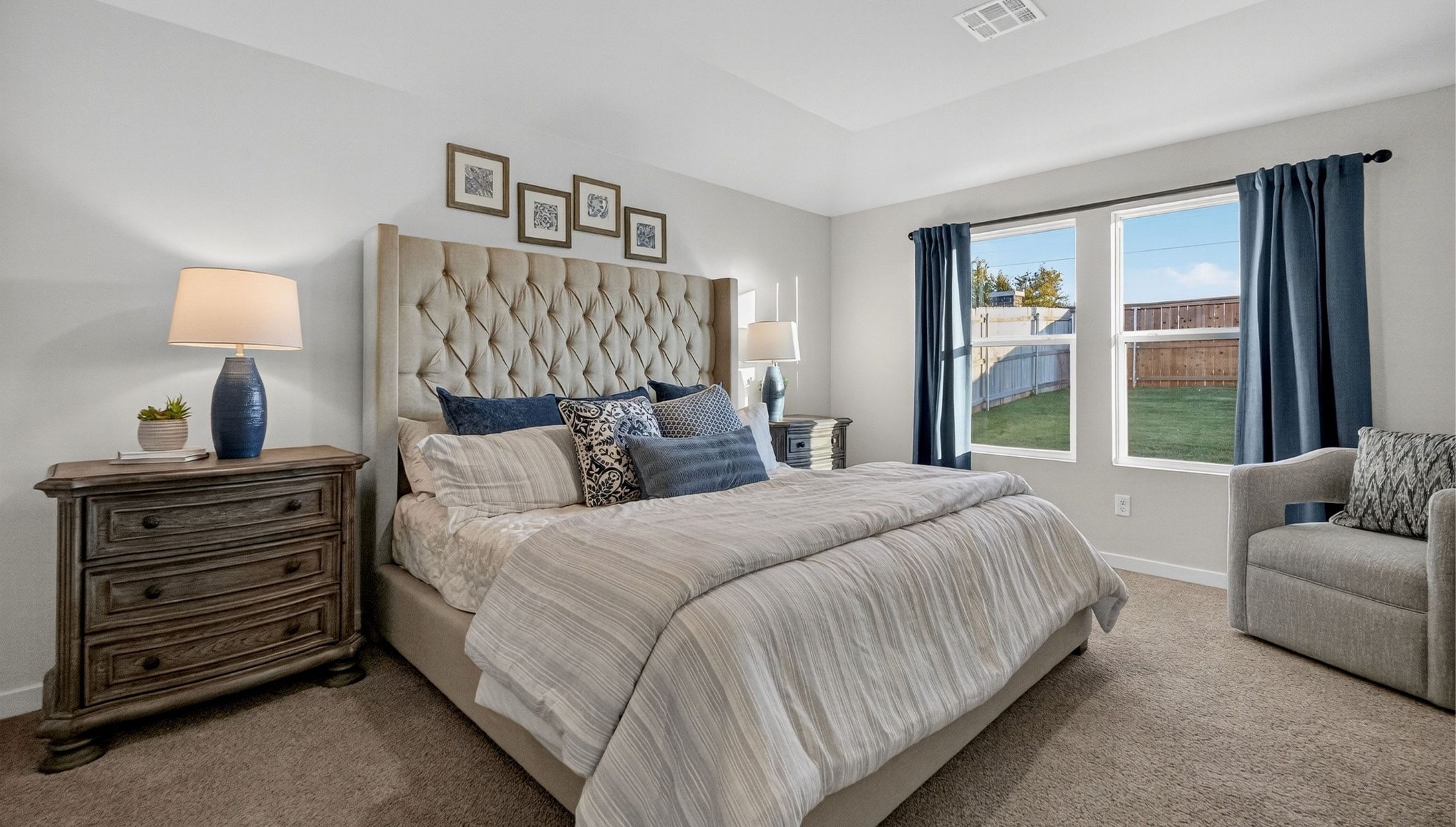 bedroom with large window