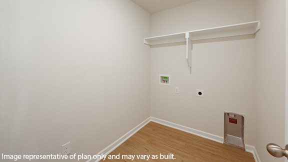 Utility room with washer/dryer hookups