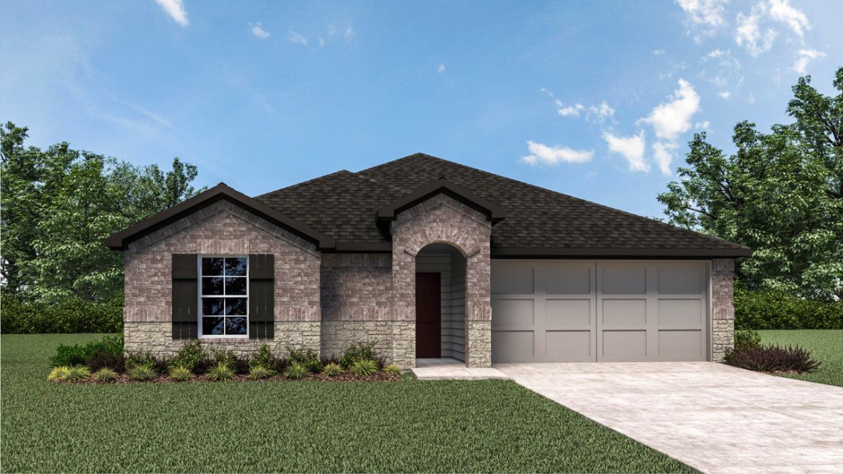single story home rendering
