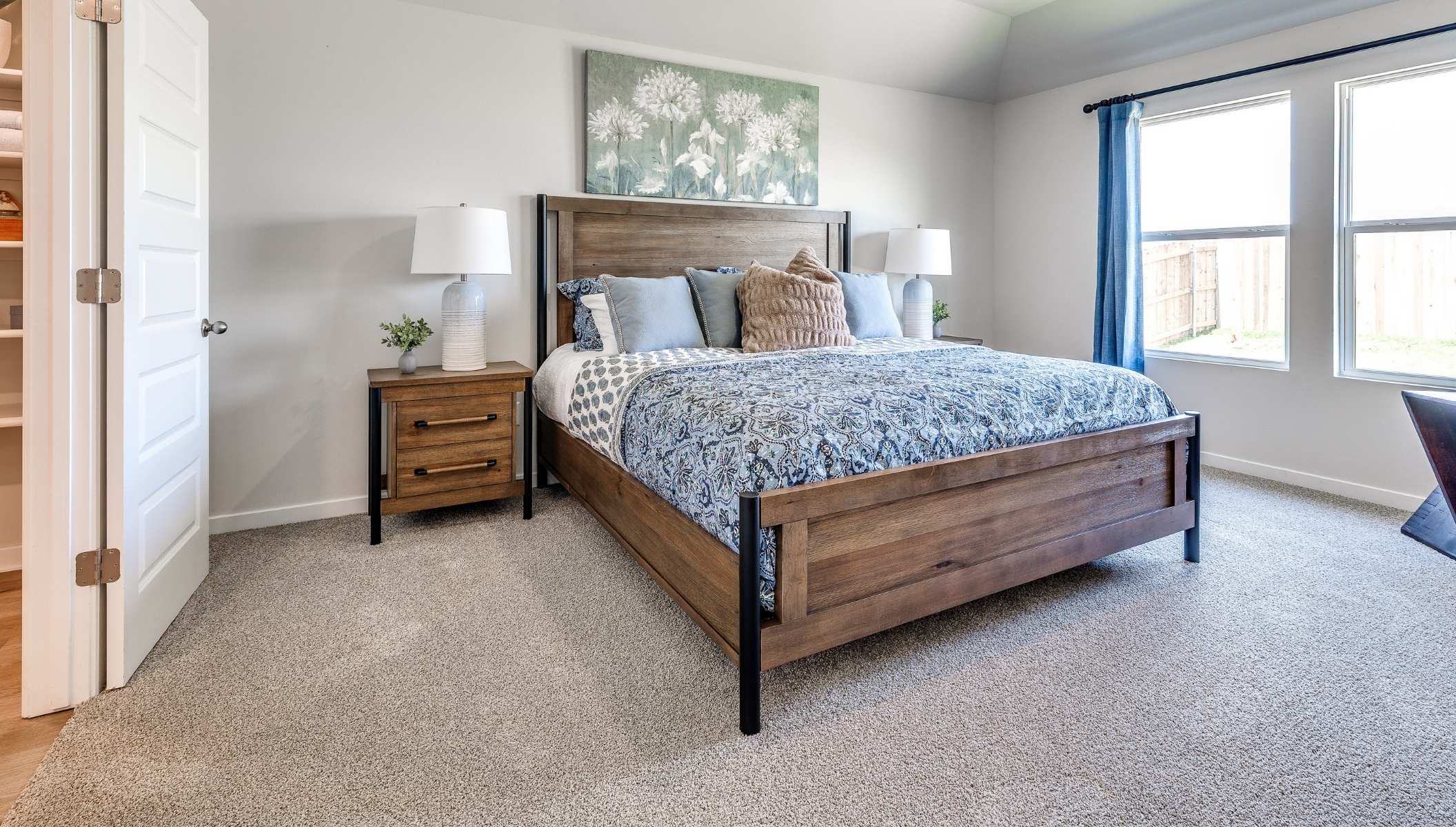 Single story home with a two-car garage