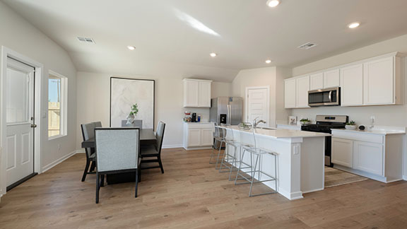 Single story home with a two-car garage