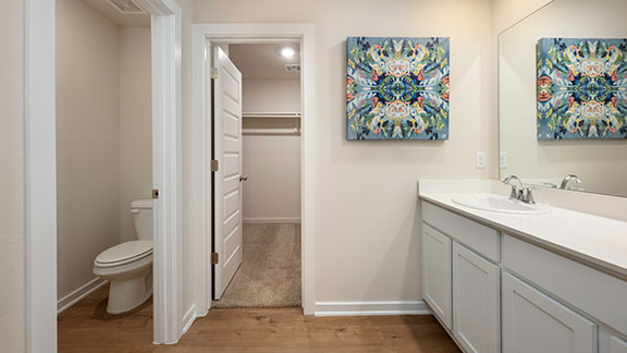 Single story home with a two-car garage