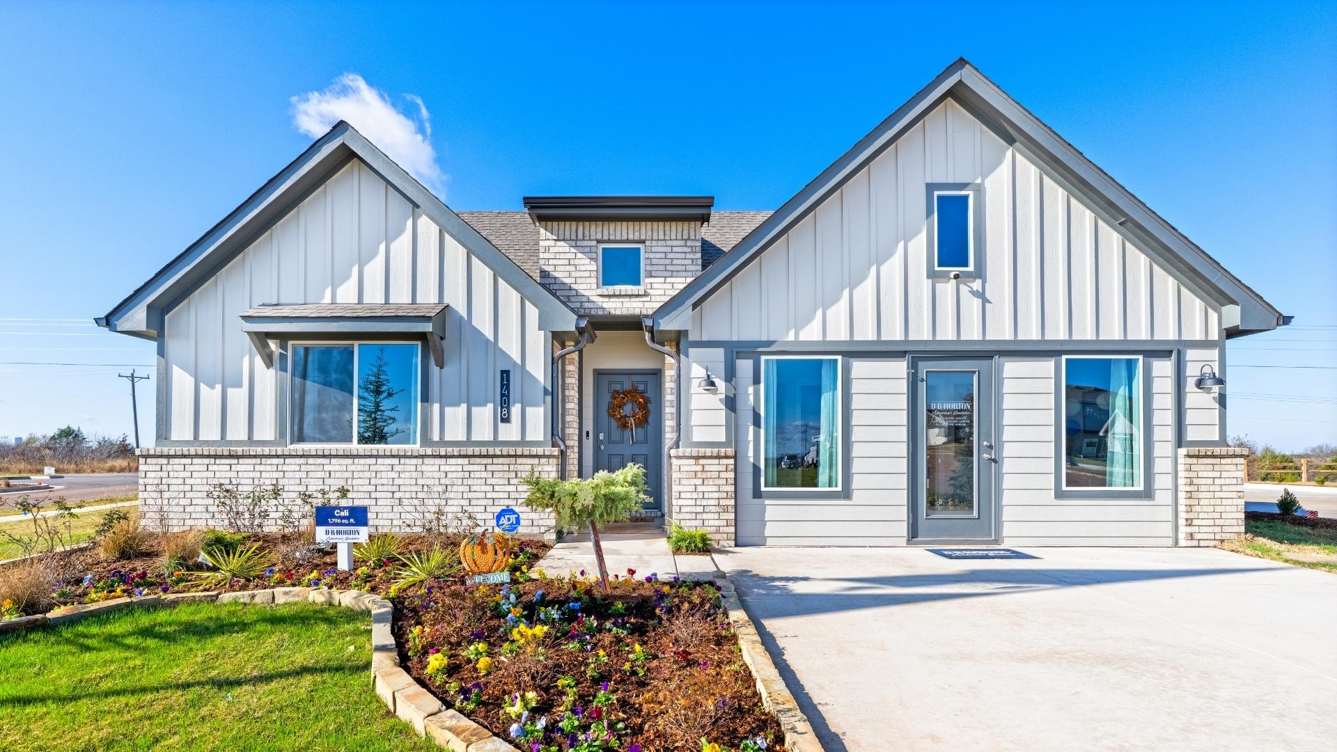 Single story home with a two-car garage