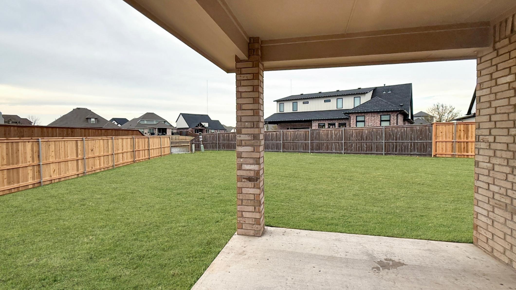 View from back patio