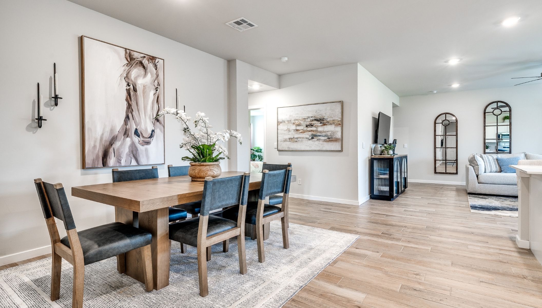 dining area of new home in Norman, Oklahoma