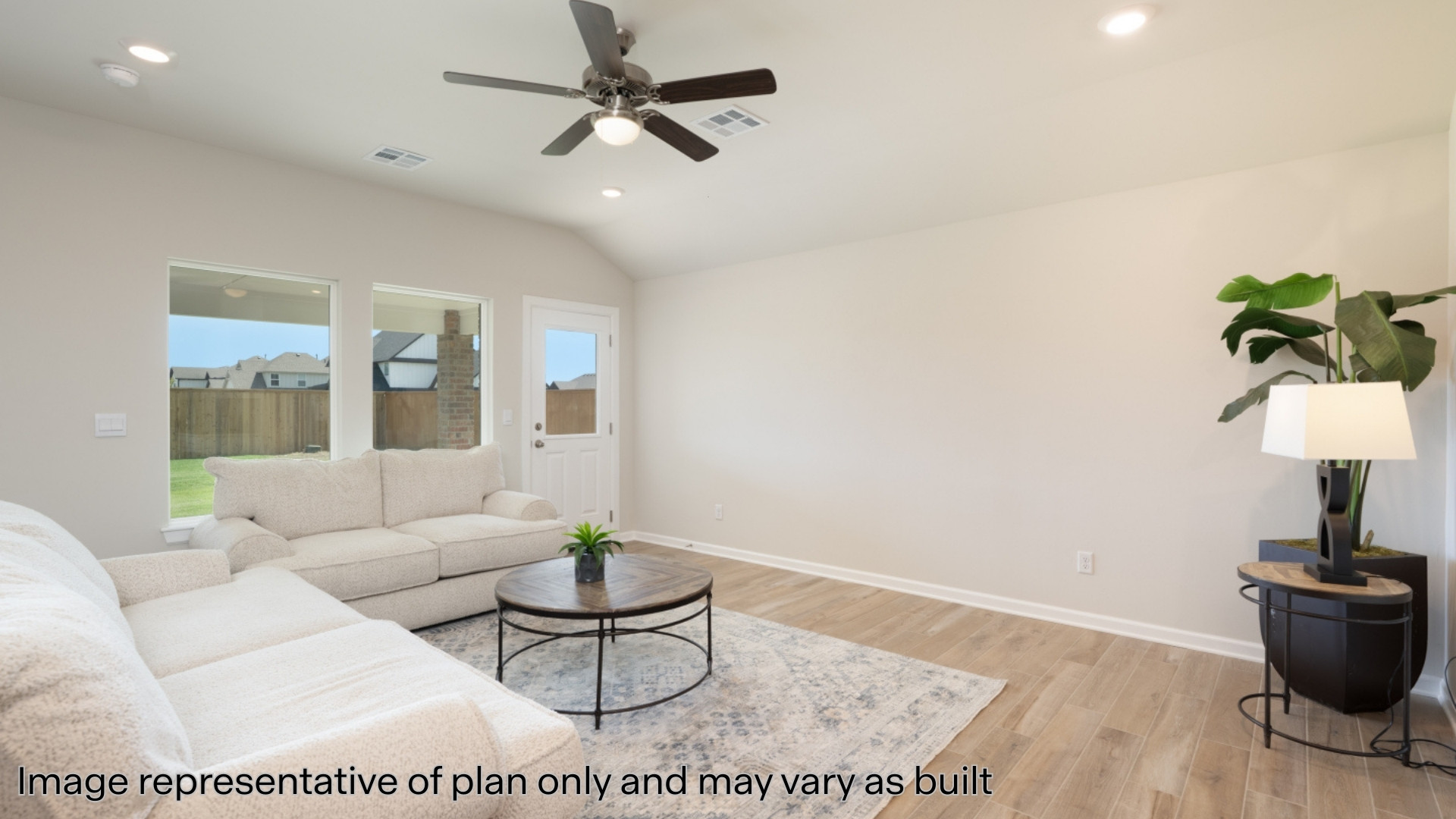 Large open living room