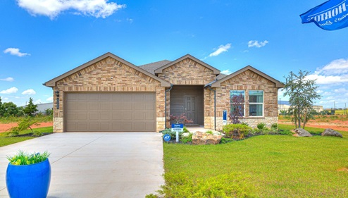 Single story home with a two-car garage
