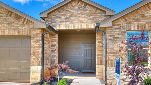Single story home with a two-car garage
