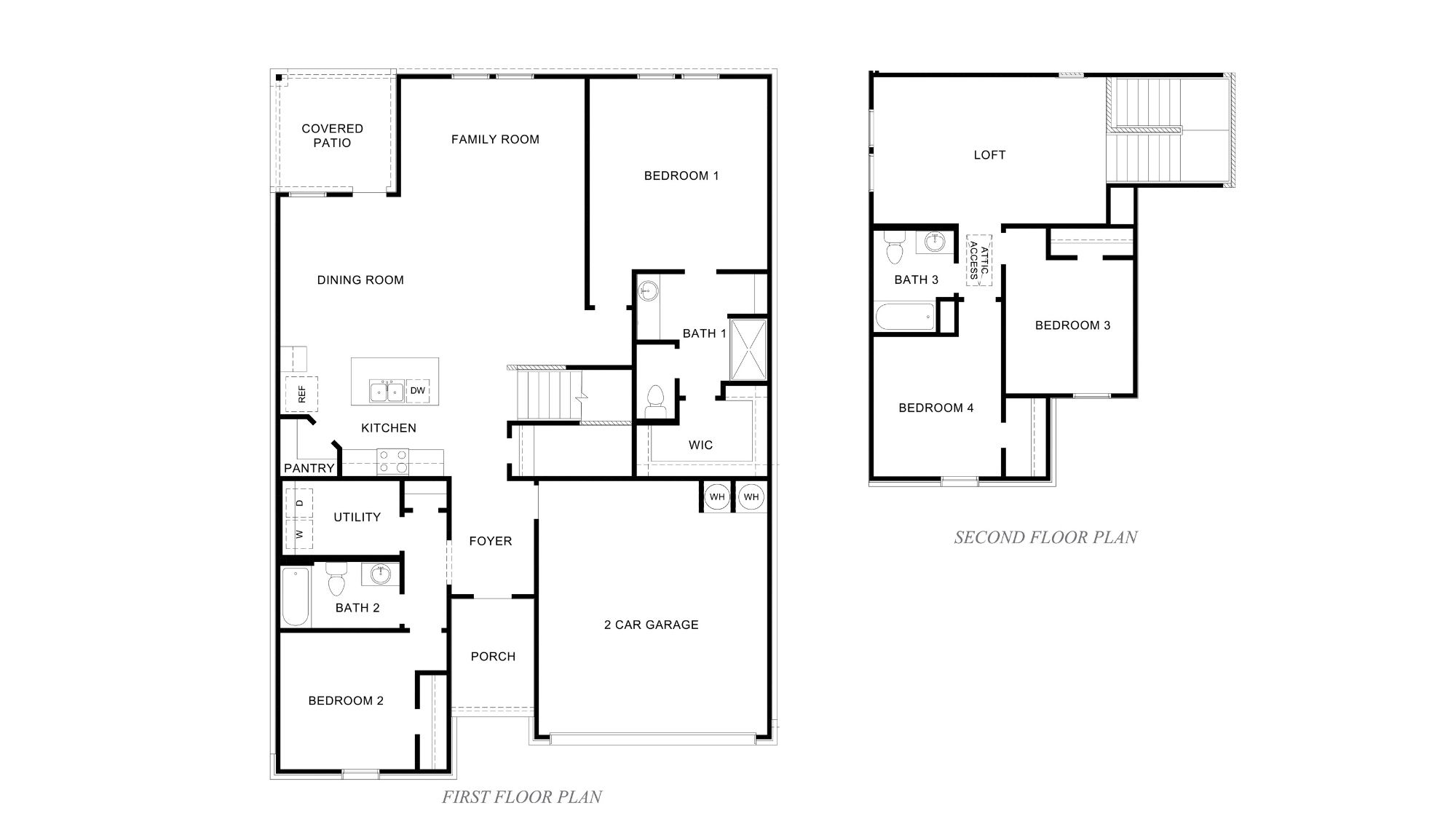 two story floor plan in Tuttle OK
