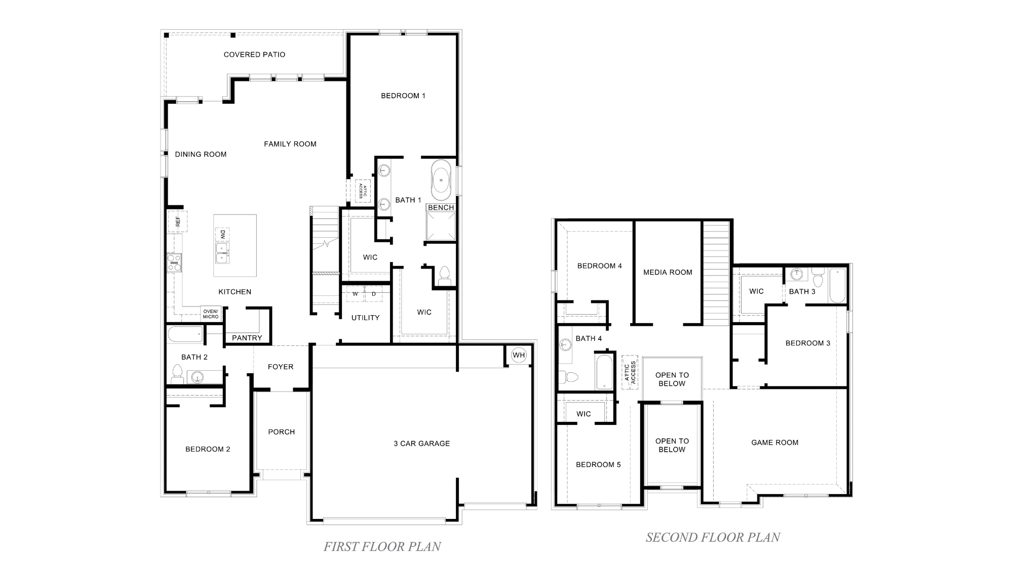 two story floor plan in Edmond, Oklahoma