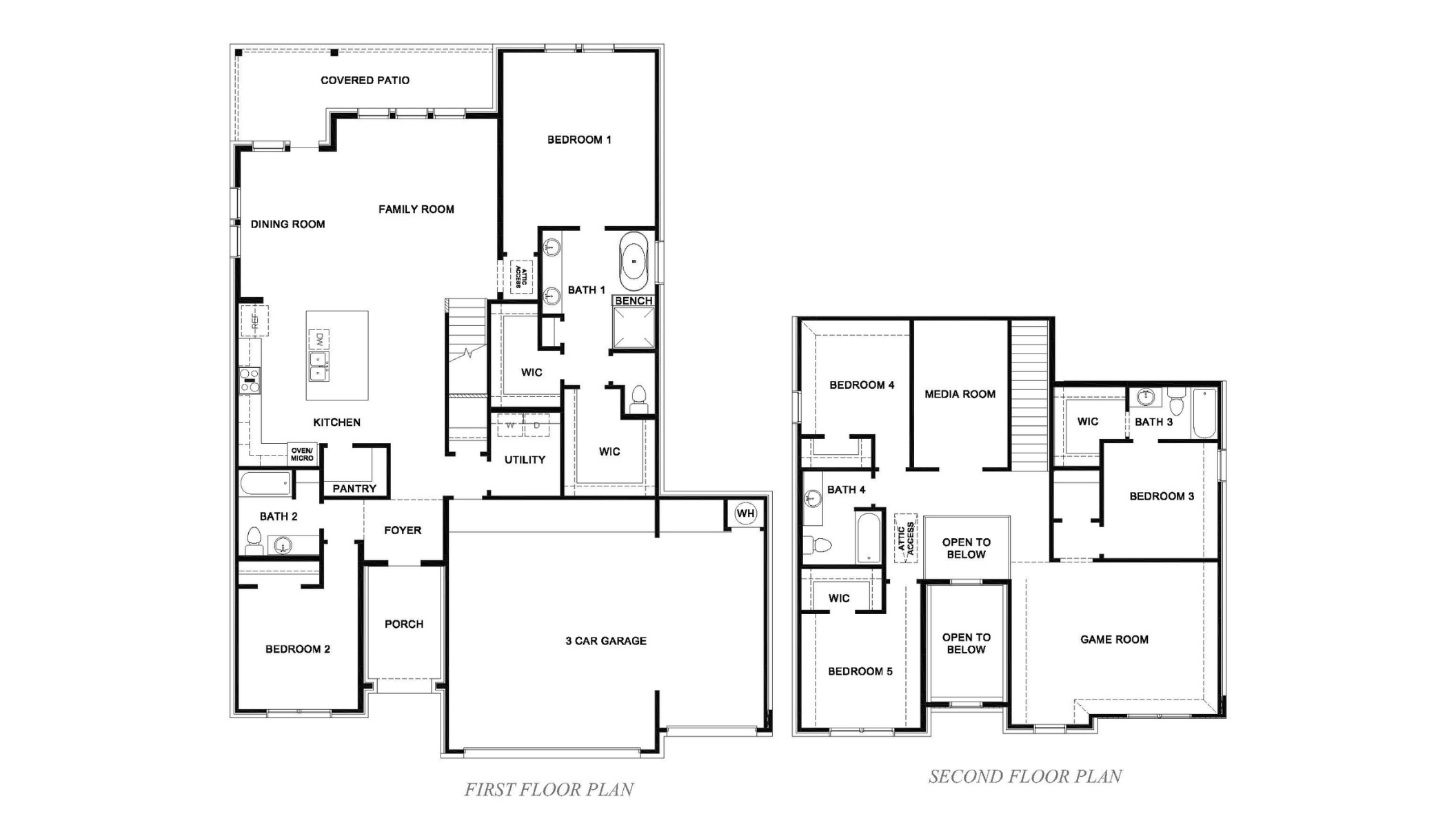 two story floor plan