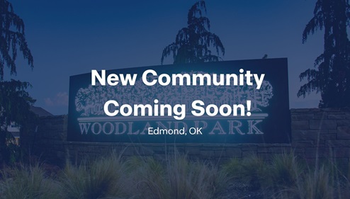 Woodland Park entrance new homes in Edmond, OK by D.R. Horton