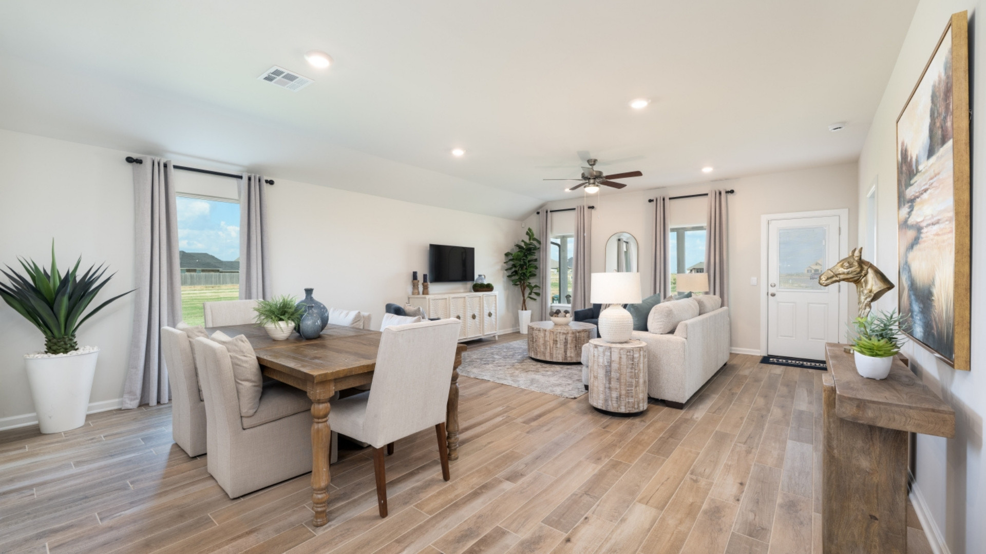 living and dining area