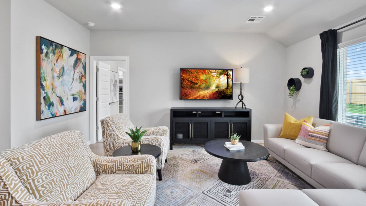 New home in Piedmont, OK by D.R. Horton. New homes with kitchen island and open living space