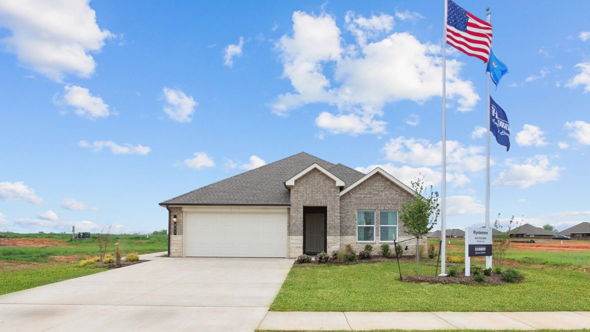 New home in Piedmont, OK by D.R. Horton. New homes with kitchen island and open living space