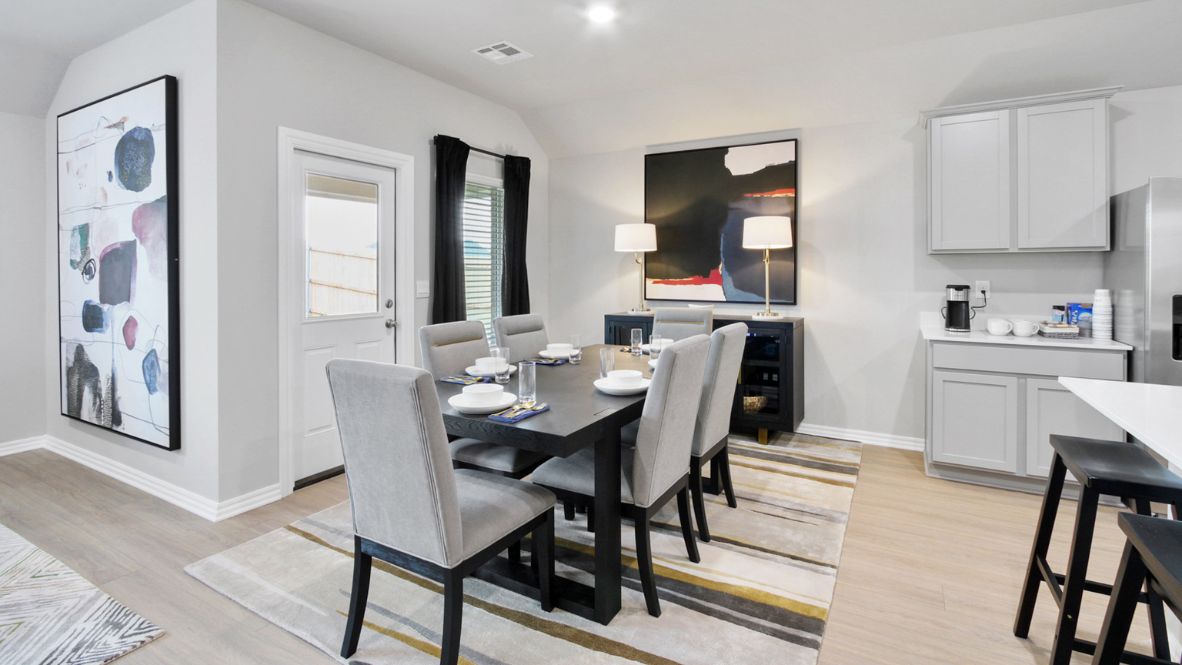 New home in Piedmont, OK by D.R. Horton. New homes with kitchen island and open living space