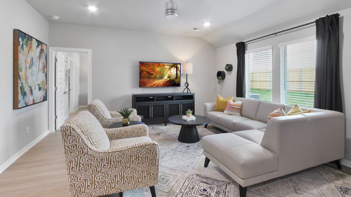 New home in Piedmont, OK by D.R. Horton. New homes with kitchen island and open living space