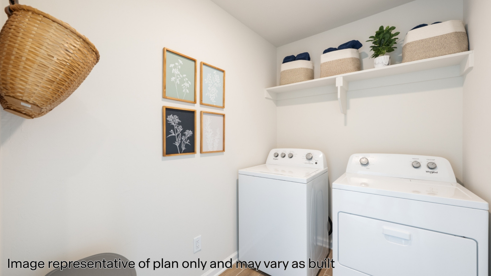 Laundry area featuring independent washer and dryer