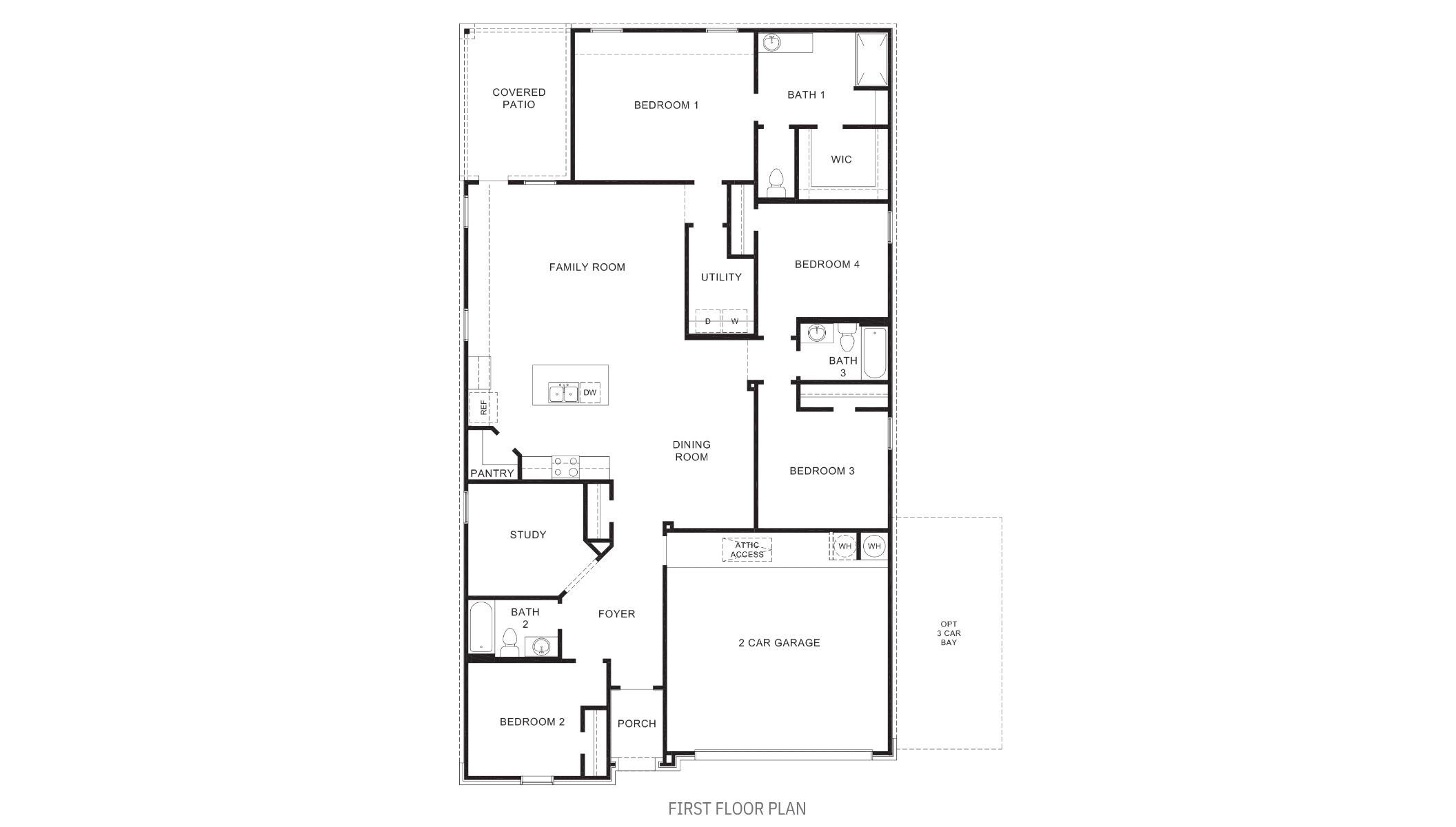 laredo 3-car floor plan
