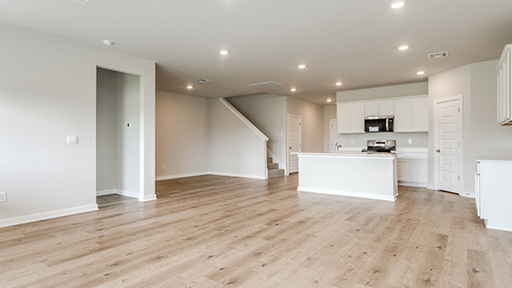 open concept living area