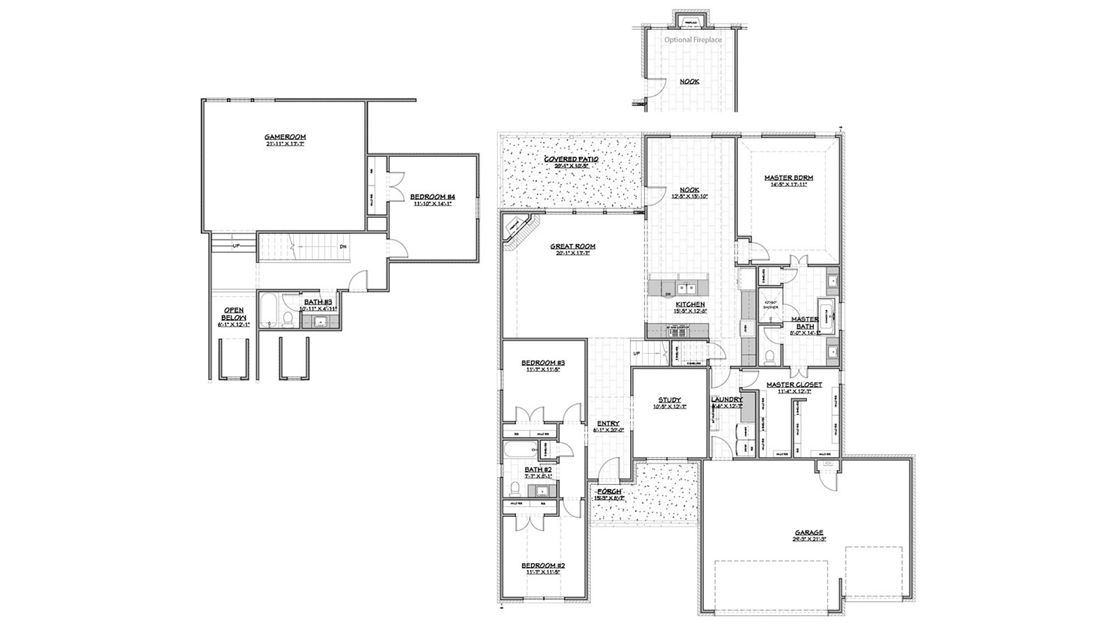floor plan of 2-story home