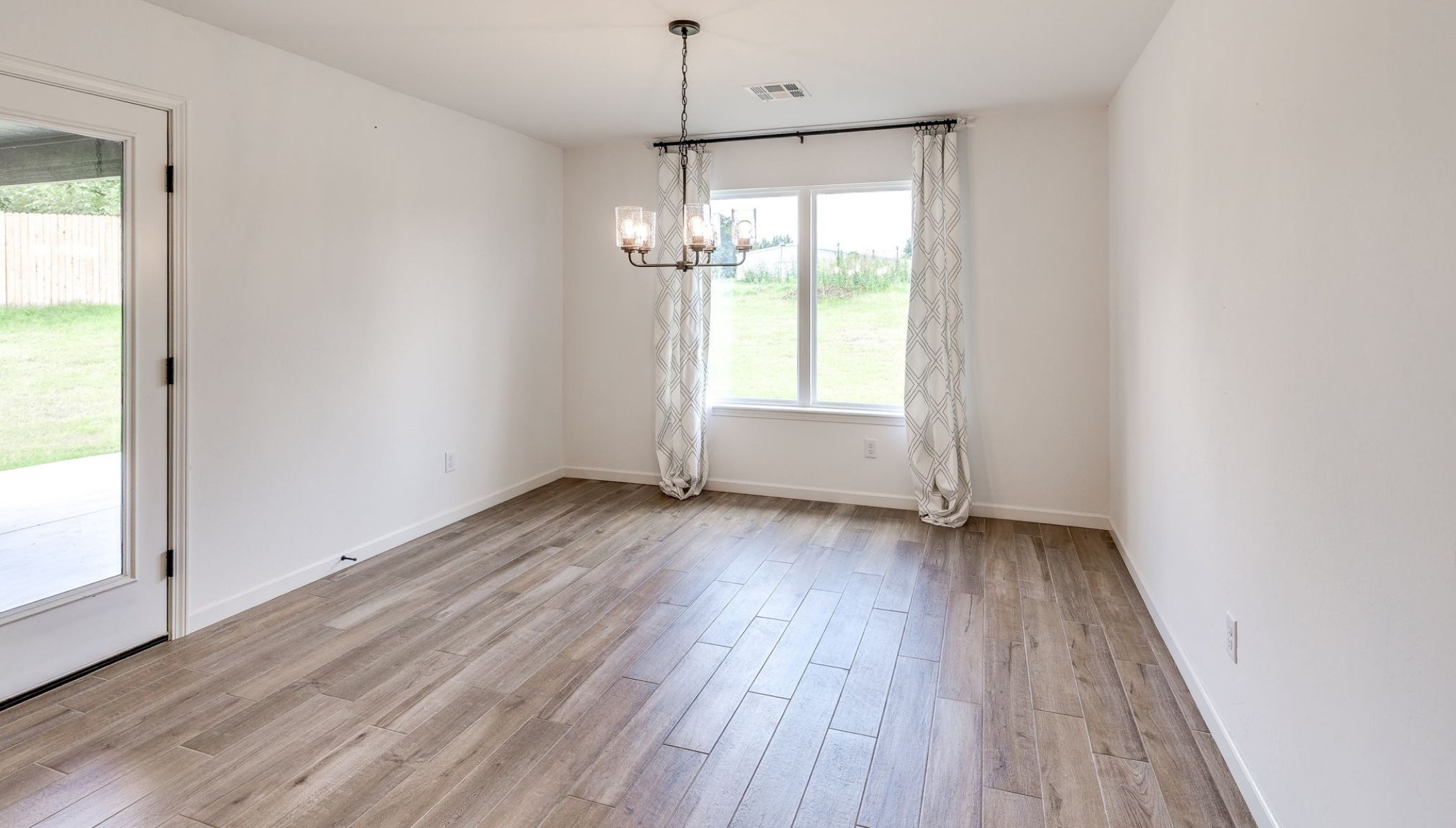 dining area with window