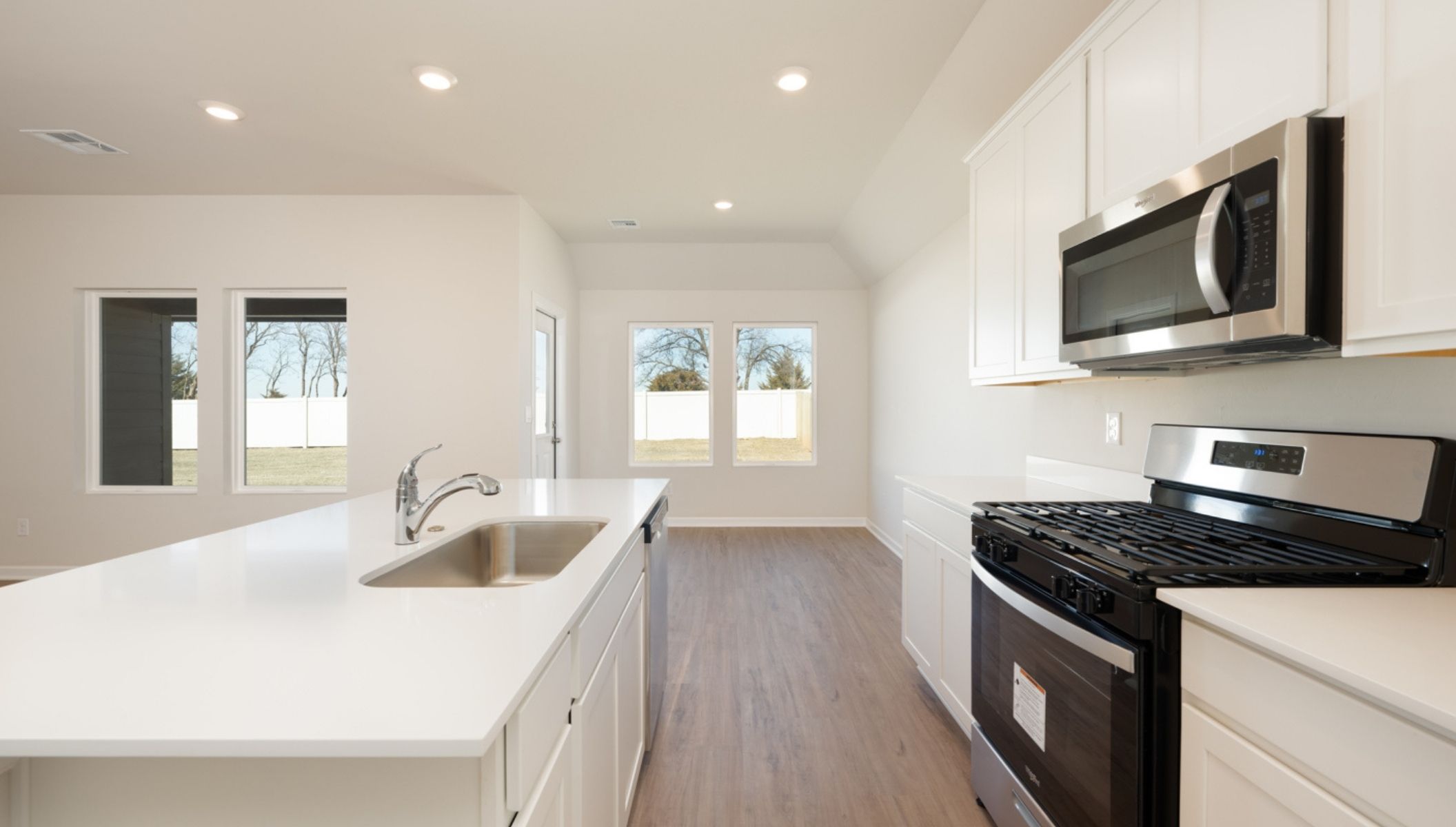 Single story home with a two-car garage