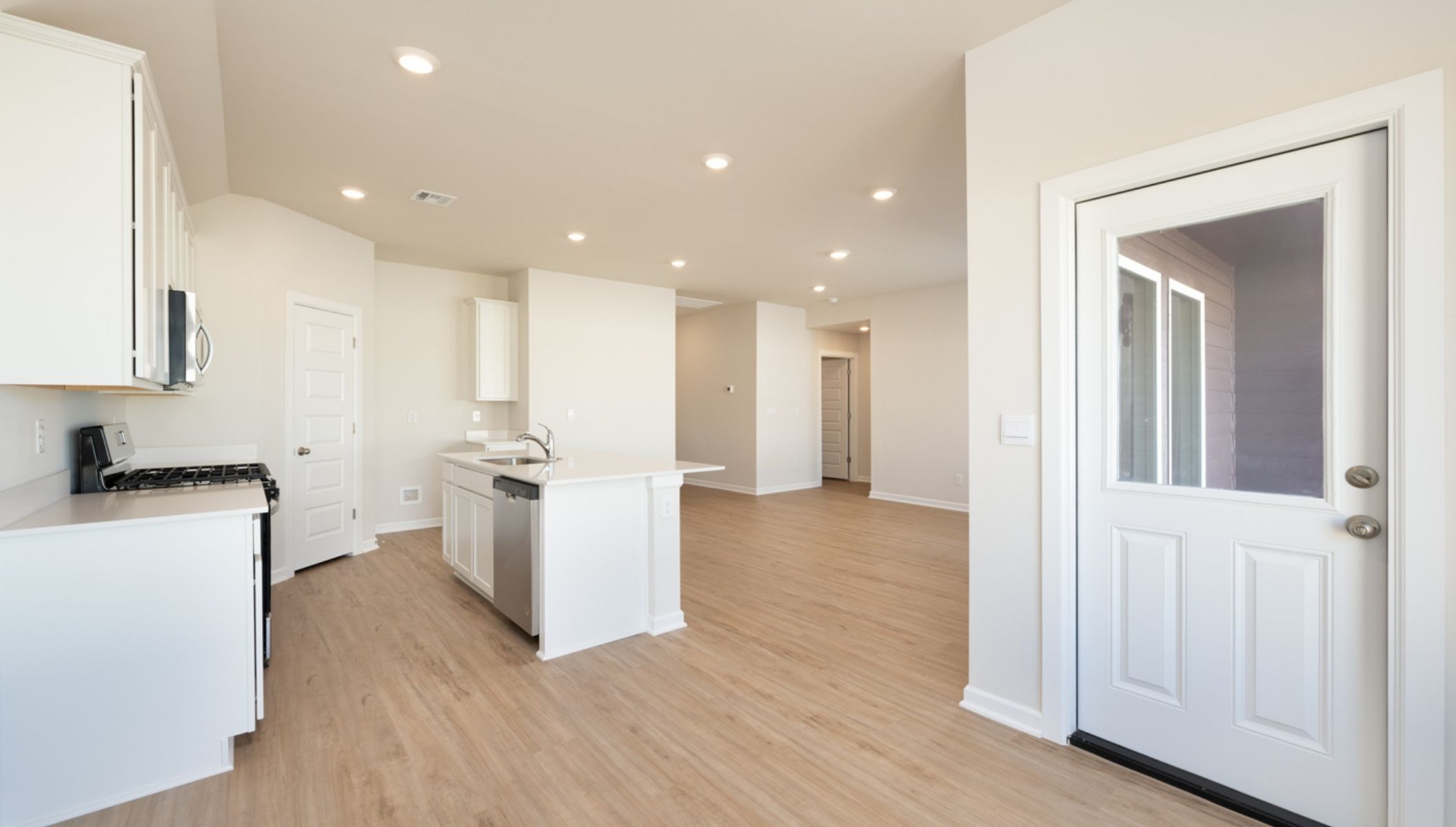 Single story home with a two-car garage