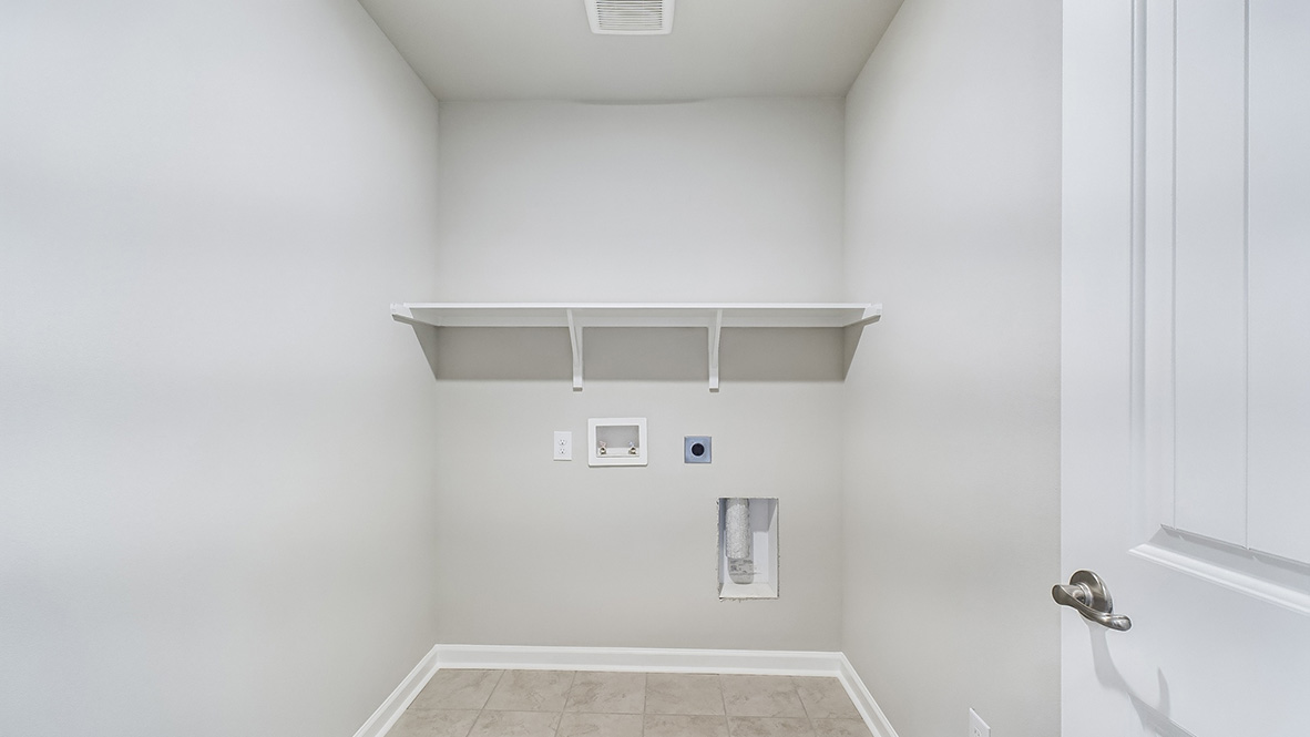 spacious laundry room