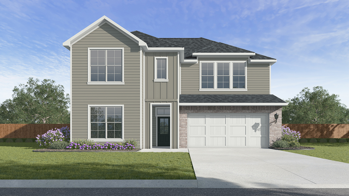 Tour the 2 story Eula plan in Ridge at Morganfield new home community in Lake Charles, LA