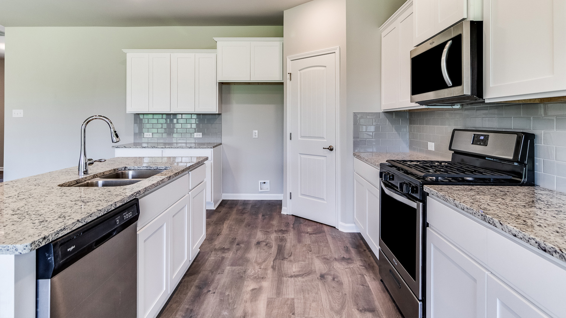 Built in dishwasher and undermont sink