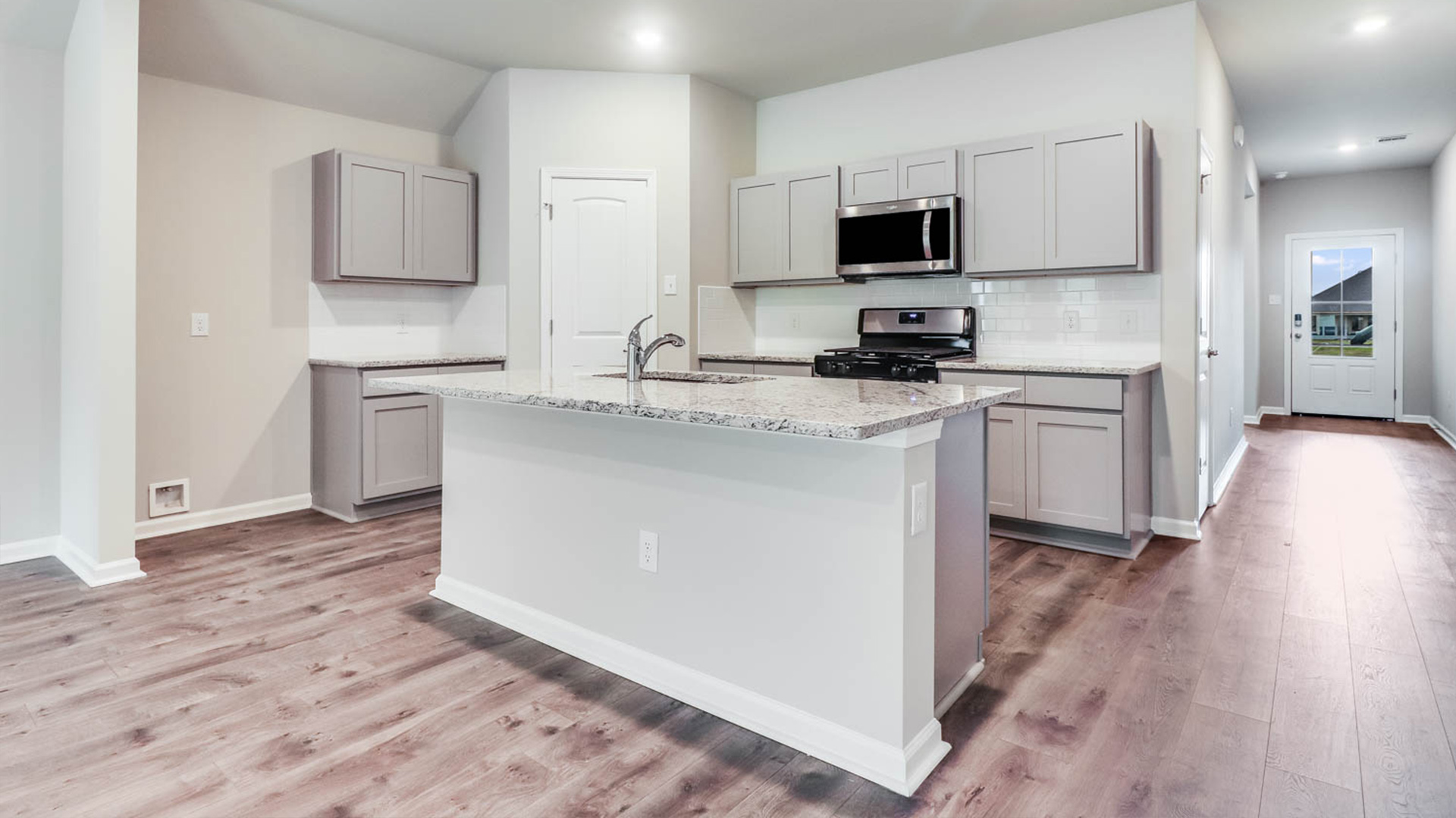 Granite island and countertops