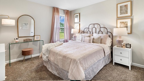 New bedrooms with carpet and windows