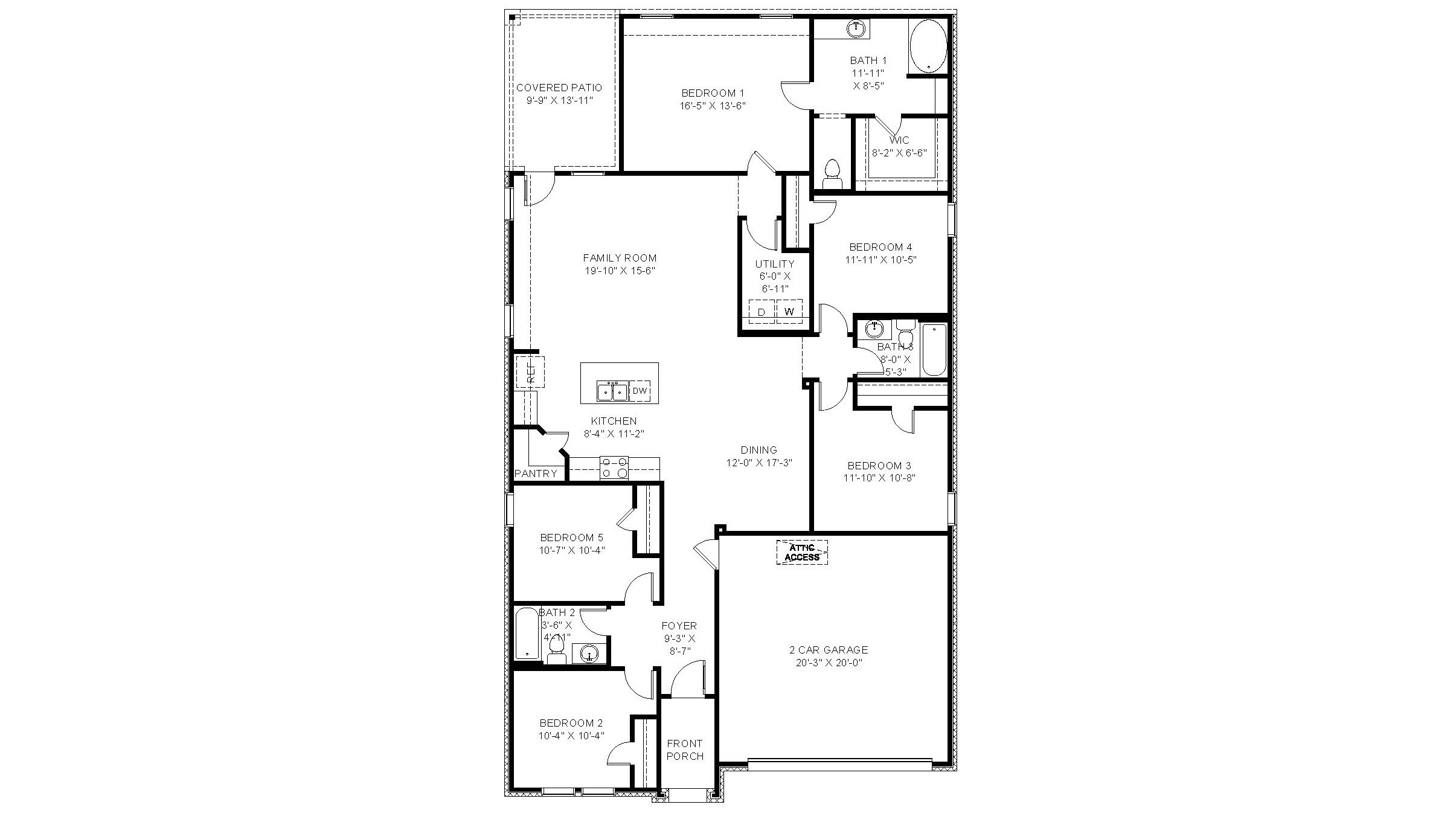 Lakeview floorplan rendering