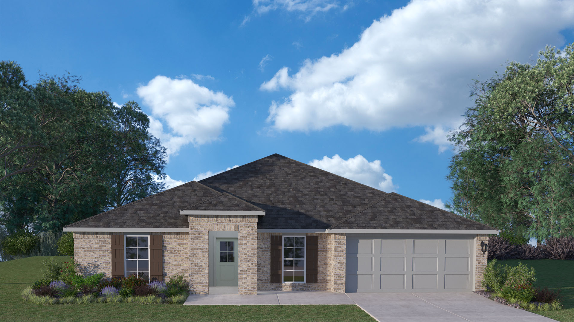 The Palmetto is located in Breaux Bridge new home community, Parc Ridge
