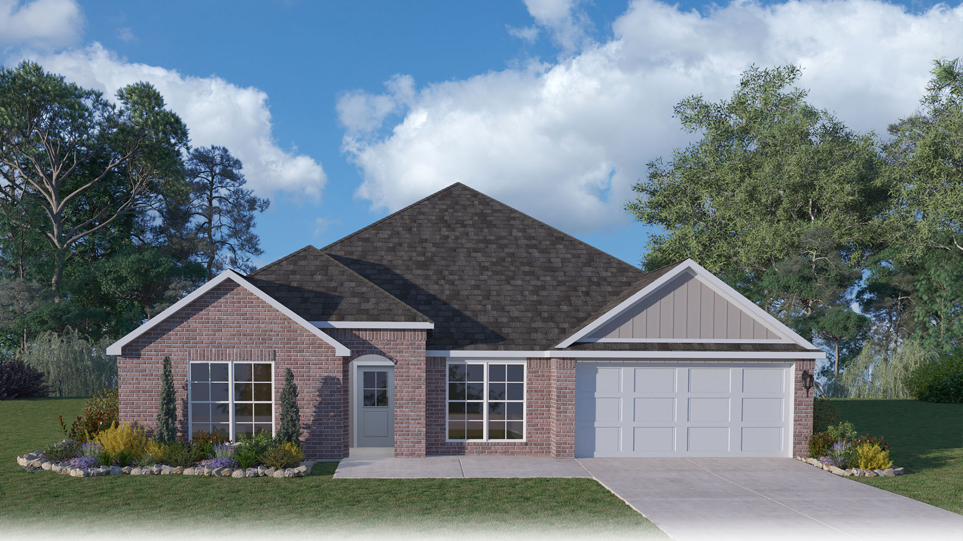 The Palmetto is located in Breaux Bridge new home community, Parc Ridge