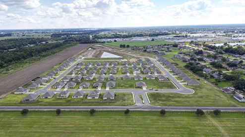 New homes in Breaux Bridge, LA. Parc Ridge Community new homes now selling move-in ready