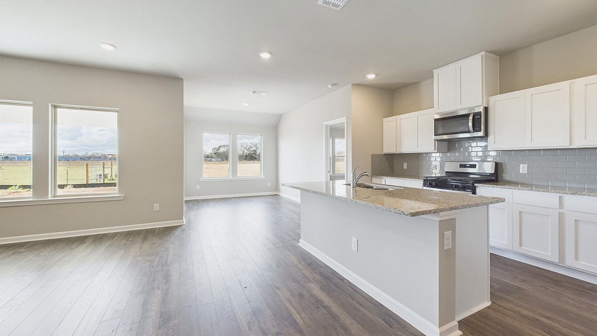 Tour the Huntsville plan in Harvest Trace new home community in Crowley, LA