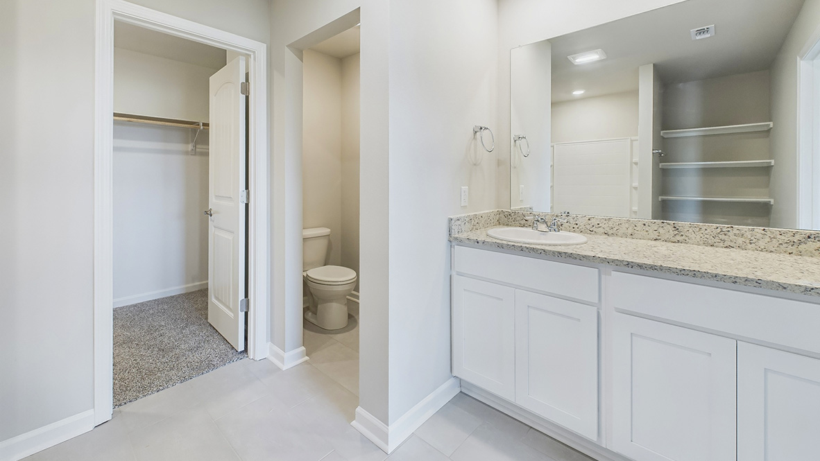 Tour the Huntsville plan in Harvest Trace new home community in Crowley, LA
