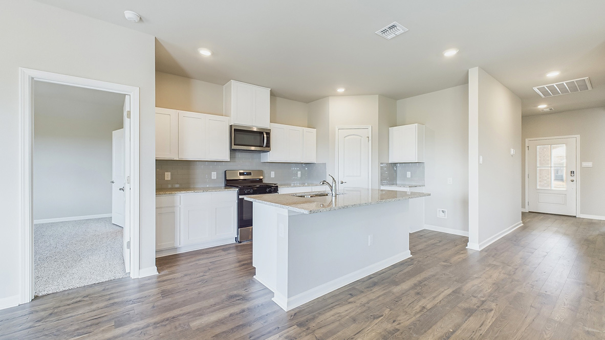 Tour the Huntsville plan in Harvest Trace new home community in Crowley, LA