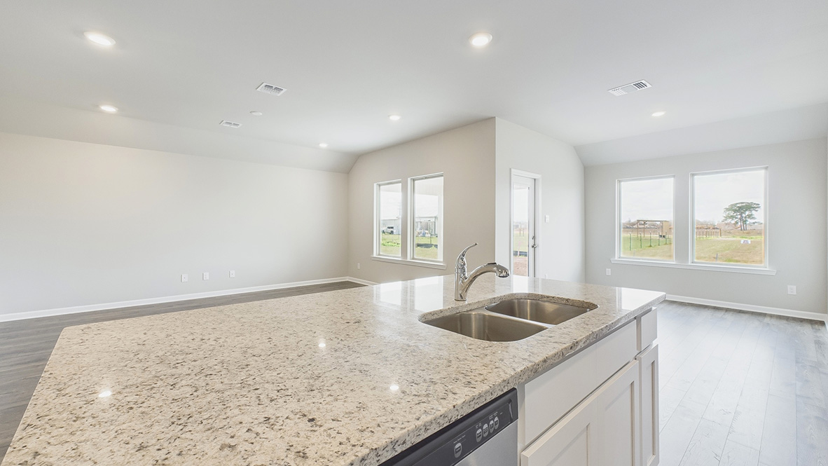 Tour the Huntsville plan in Harvest Trace new home community in Crowley, LA