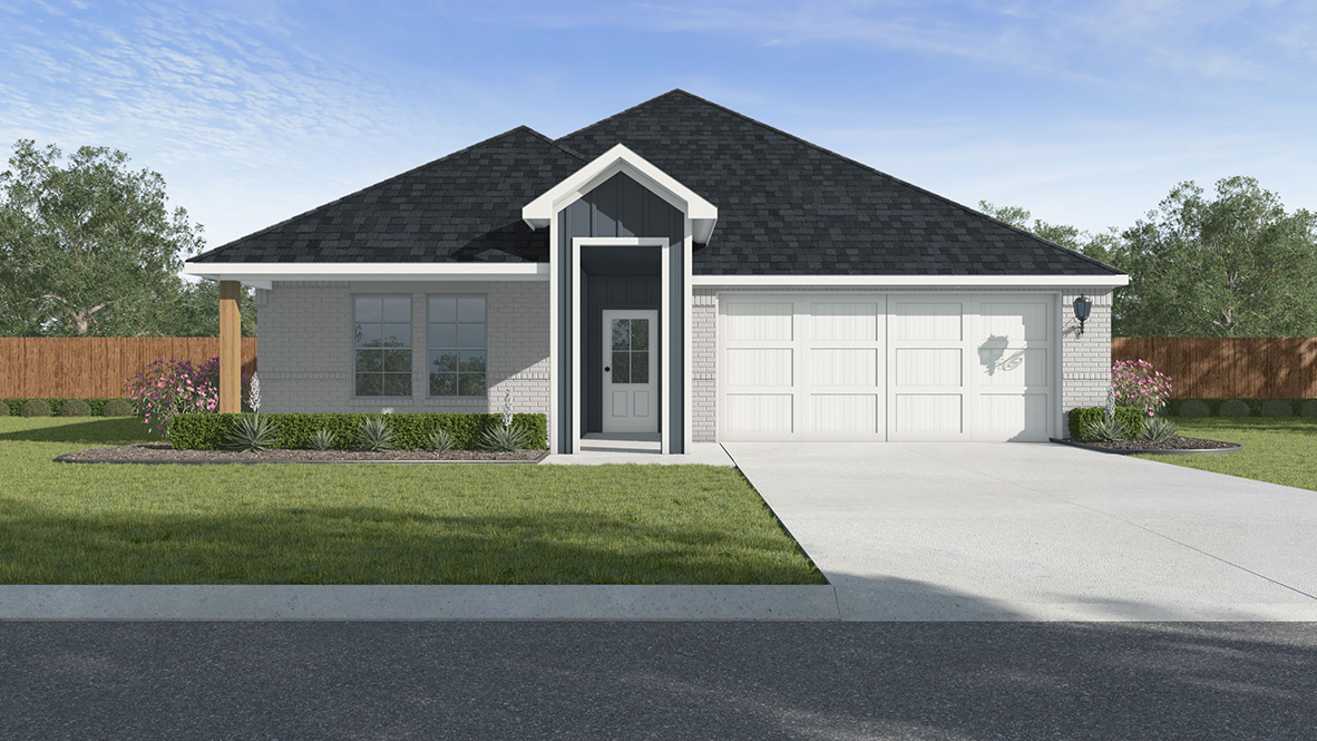 Tour the 4 bed 2 bath Jaxson plan in Stable View new home community in Lafayette, LA