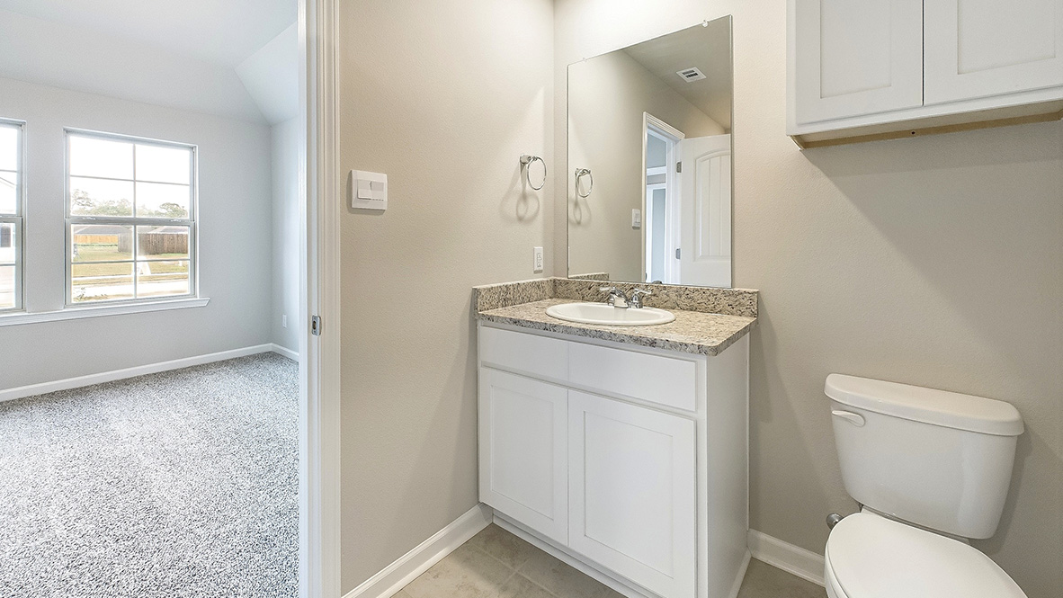 bathroom with a vanity sink, toilet and shower