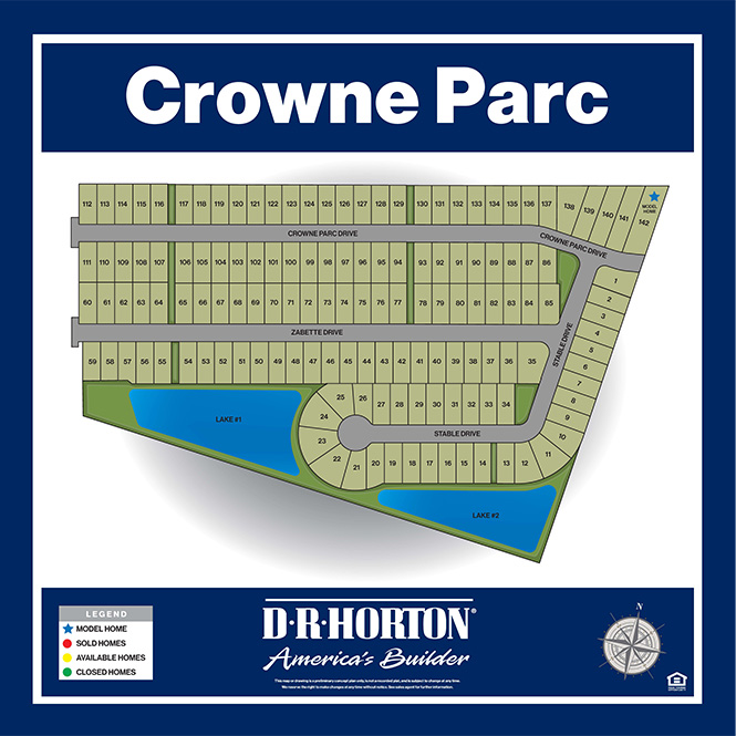 New Homes in Crowne Parc OPELOUSAS, LA D.R. Horton