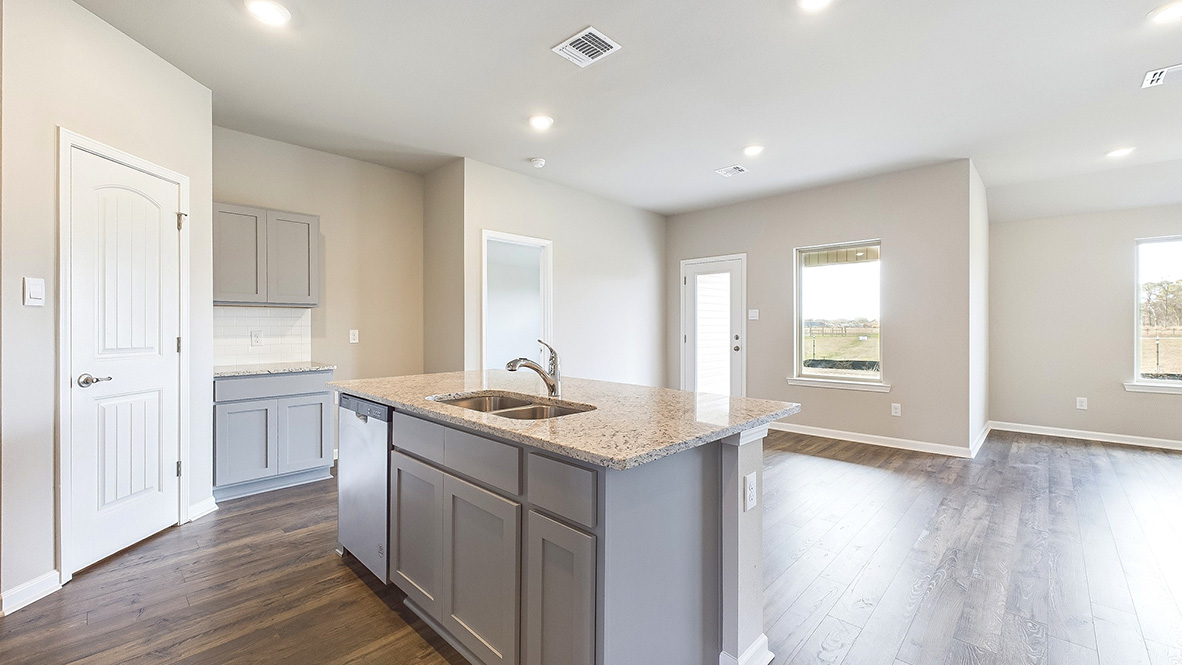 Tour the popular Denton plan in Hollis Heights new home community