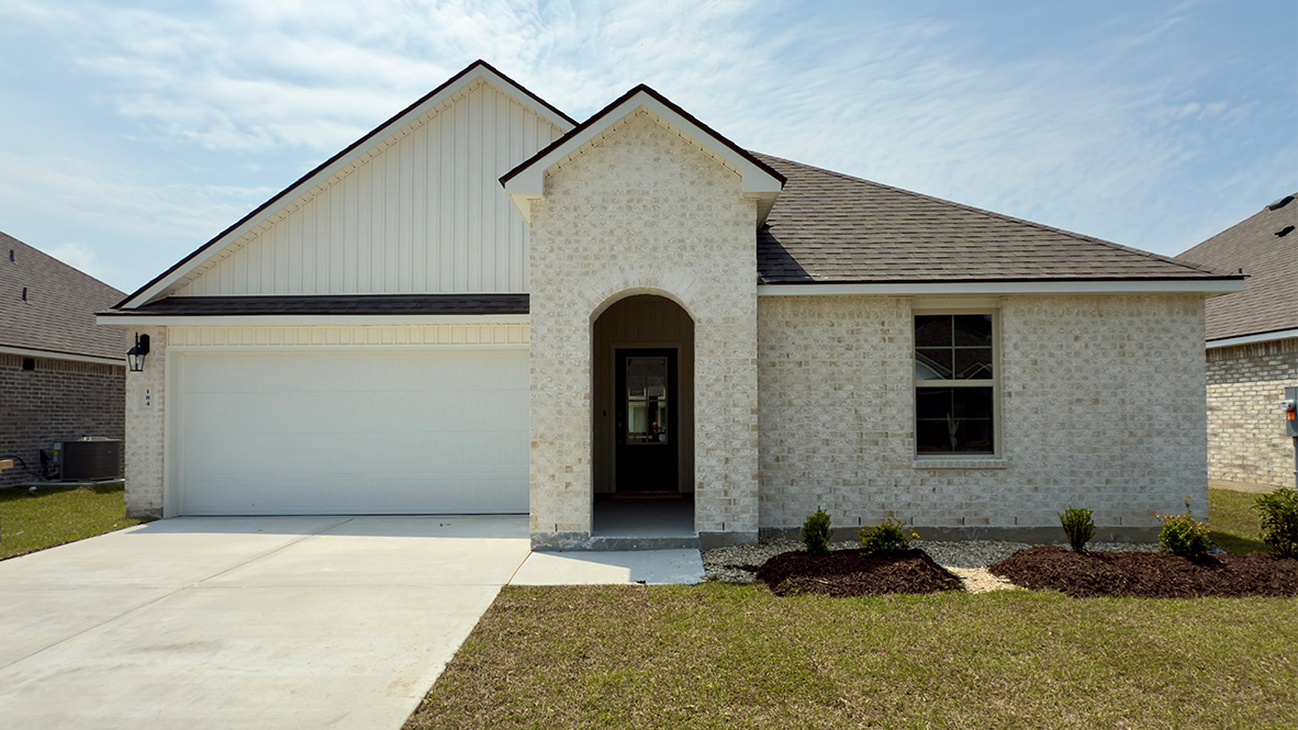Join us at the Fargo plan in Hollis Heights new home community in Sunet, LA