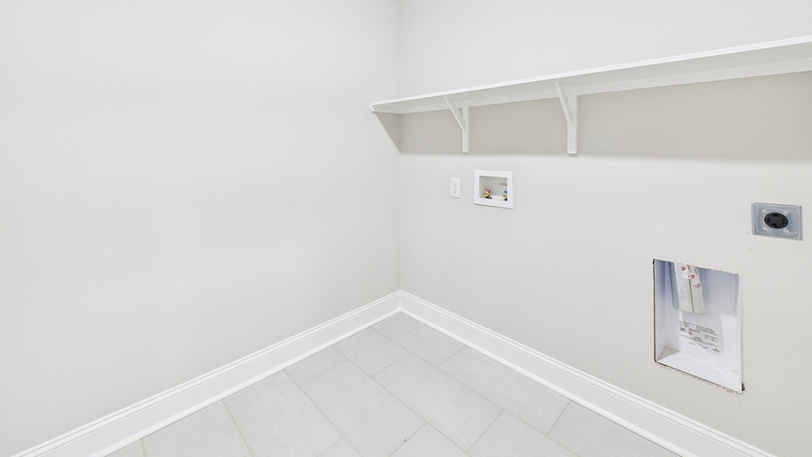 spacious laundry room