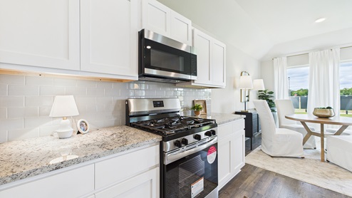 Micro hood and gas range included
