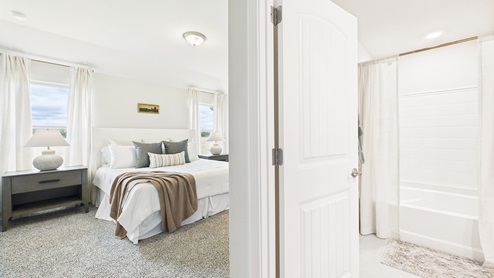 Primary bedroom with ensuite and walk-in closet